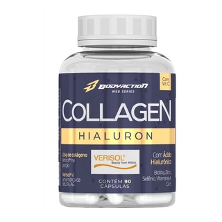 Colágeno Verisol Com Ácido Hialurônico Vit C Biotina 90 Cáps Bodyaction
