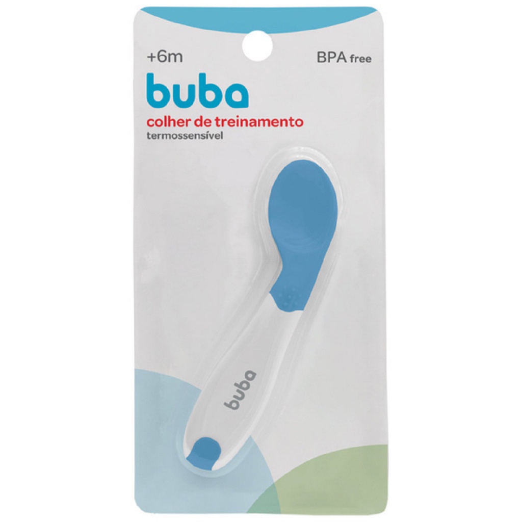 Colher De Treinamento Termo Sensível Azul 11840 - Buba