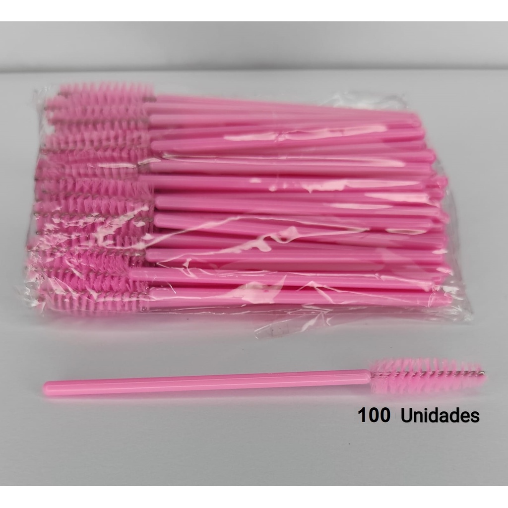100 escovinhas sem glitter Extensão de Cílios e sobrancelha - Escovinha em Oferta na Shopee