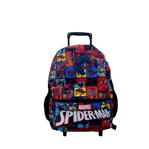 Mochila rodinha infantil Homem Aranha +Toalhinha