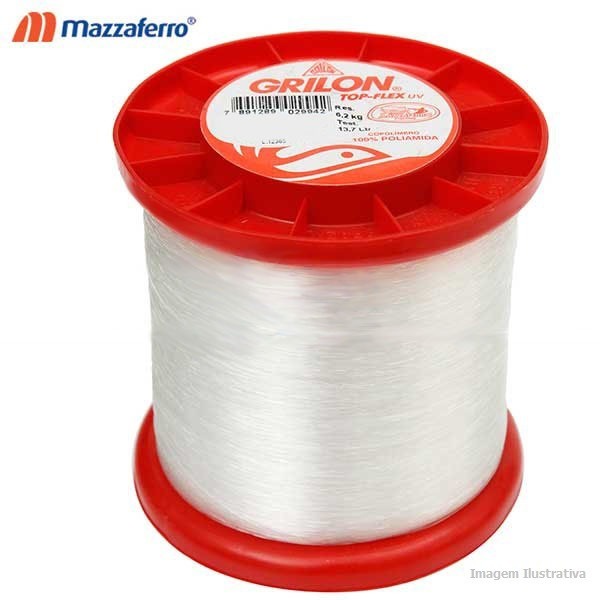Linha de Pesca Grilon Original Mazzaferro 250 Gramas em Oferta na Shopee
