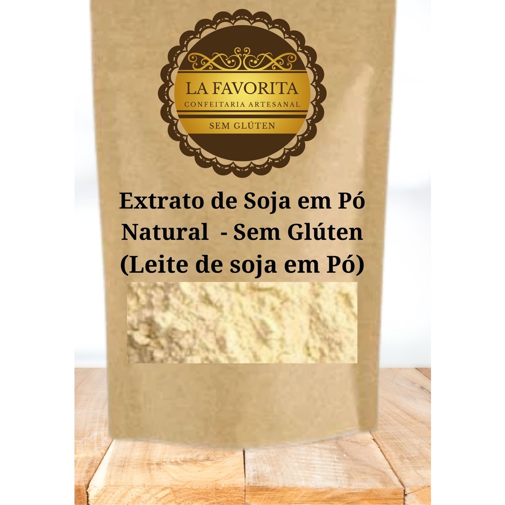 Leite de Soja Extrato de soja em pó Natural - 250g ou 500g - Sem Glúten em Oferta na Shopee