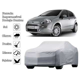 Capa Cobrir Carro Fiat Punto Forrada e 100% Impermeável
