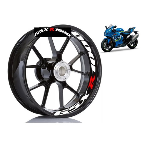 Adesivo Premium Interno Roda Moto Suzuki Gsx R 1000 Srad