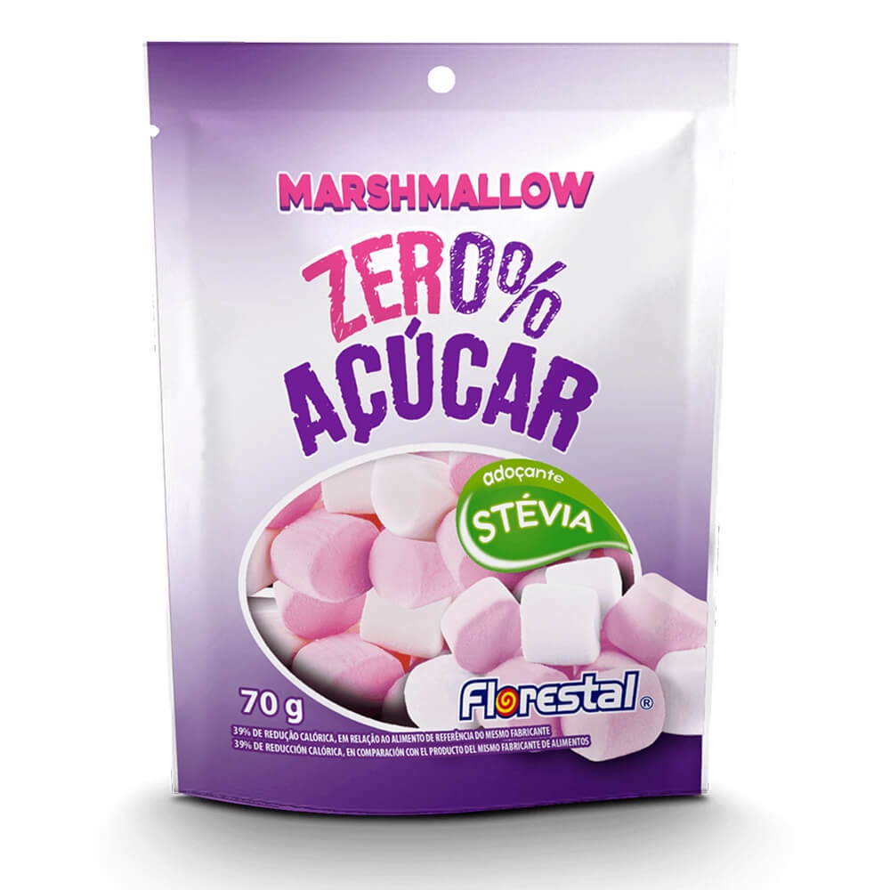 Marshmallow Zero Açúcar 70g - Florestal