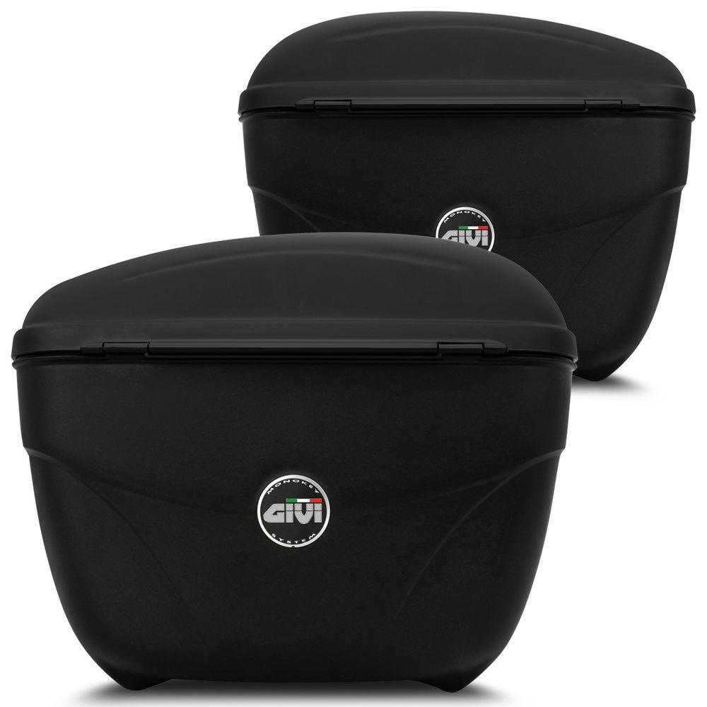 Par Baú Lateral Givi Cruiser 21Litros Cada Mala Bauleto Moto