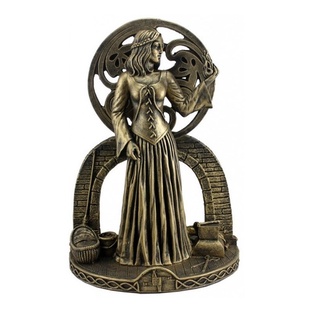 Deusa Brighid Brigid Brigida Wicca Estatueta Resina Mod2 Dr