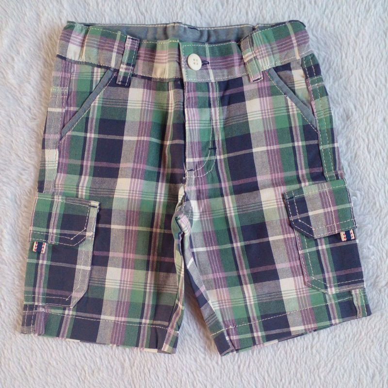 Bermuda xadrez masculina marcas variadas