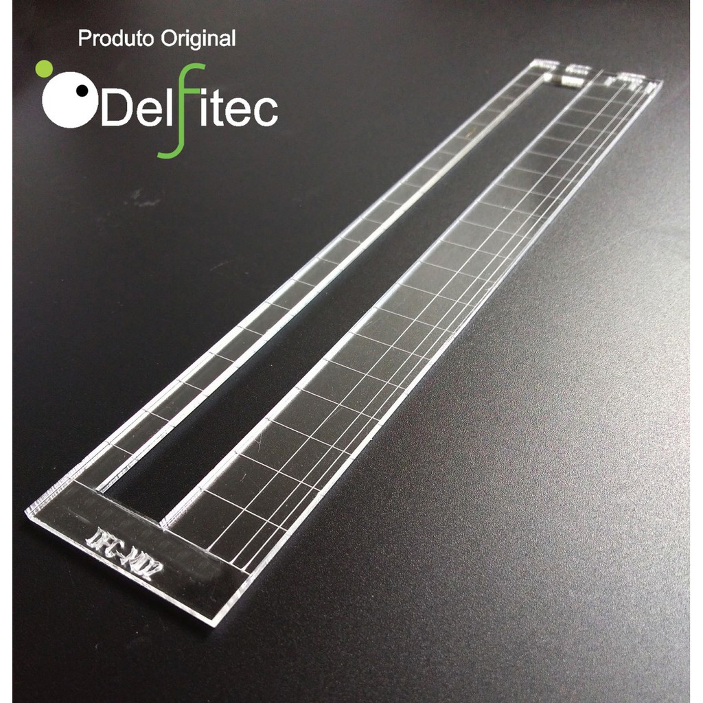 Régua Margem Costura Multiplas Medidas 22cm Acrílico Modelista MD2