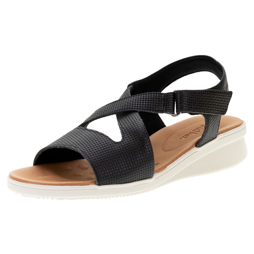 Sandália Feminina Salto Baixo Usaflex - Ae2026 em Oferta na Shopee
