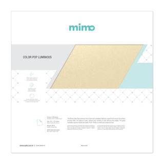 Papel Color Pop Luminous Creme Mimo - 30,5 x 30,5 cm - 250 gr - 20 unds em Oferta na Shopee