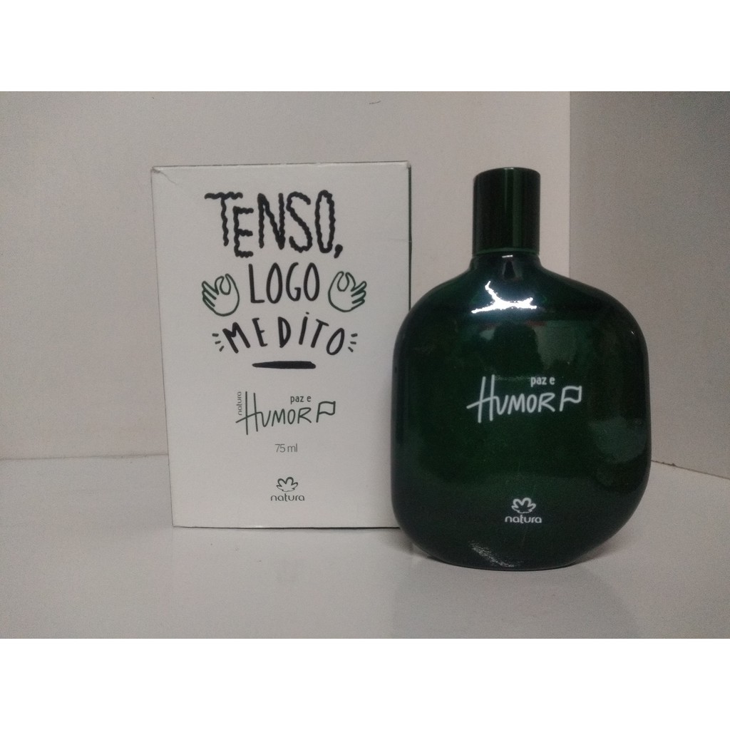 Colônia Masculina Paz E Humor verde 75ml | Shopee Brasil