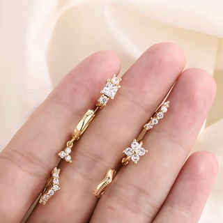 S925 Brincos De Cristal De Prata Coreanos Acessórios Presente