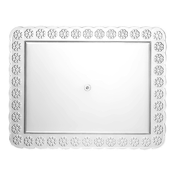 Bandeja Cristal 27x35cm - Três Triãngulos em Oferta na Shopee