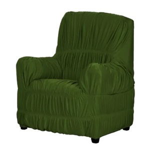 Capa De Sofá Poltrona 1 Lugar Elasticada Cadeira Papai Verde