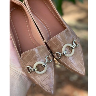 Sapatilha Feminina Bico Fino Rasteira S135 em Oferta na Shopee