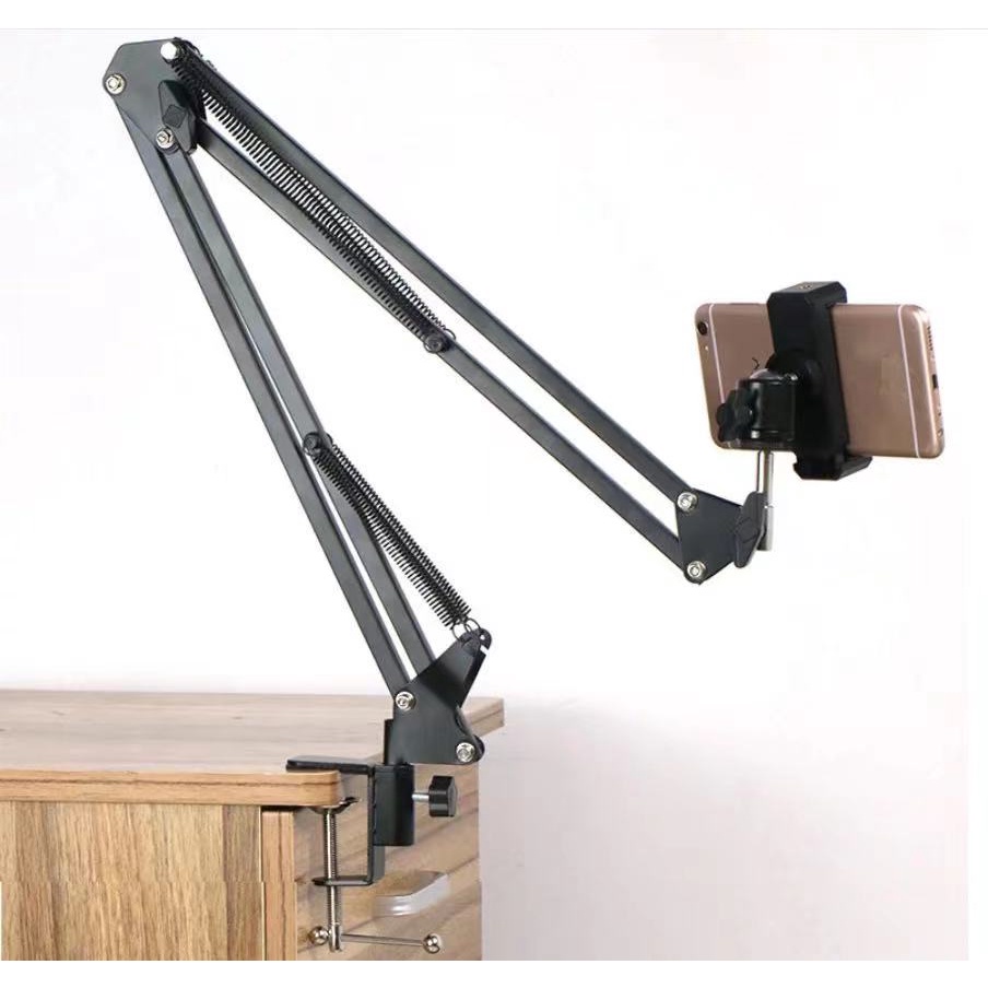 Suporte Celular Com Braço Articulado E Ajustado Para Mesa