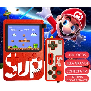 Mini video game SUP Portátil 400 Jogos Internos 8 Bits Com/Sem controle