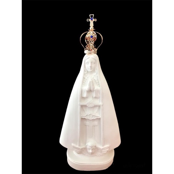 imagem nossa senhora aparecida 20cm + coroa top demais