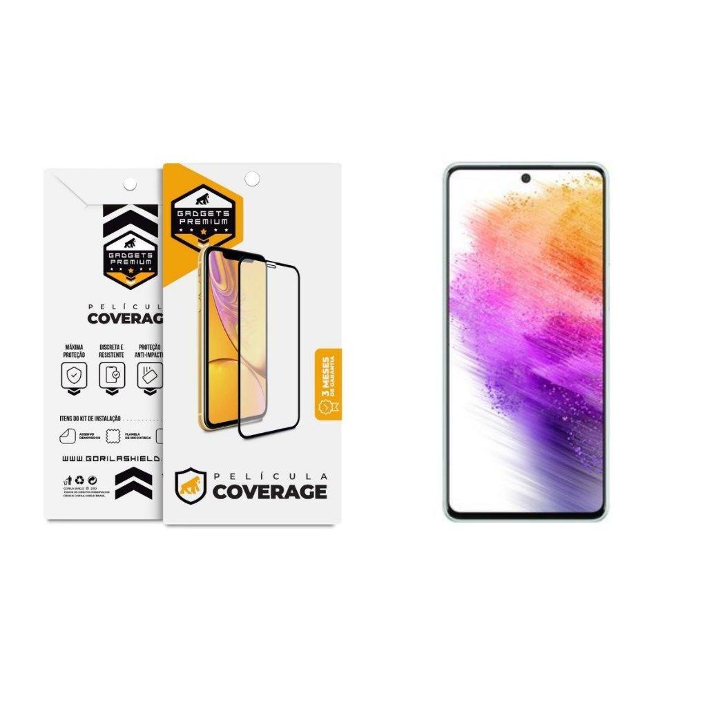 Película Coverage 5D Pro Preta para Samsung Galaxy A73 5G - Gshield - Mobile & Gadgets