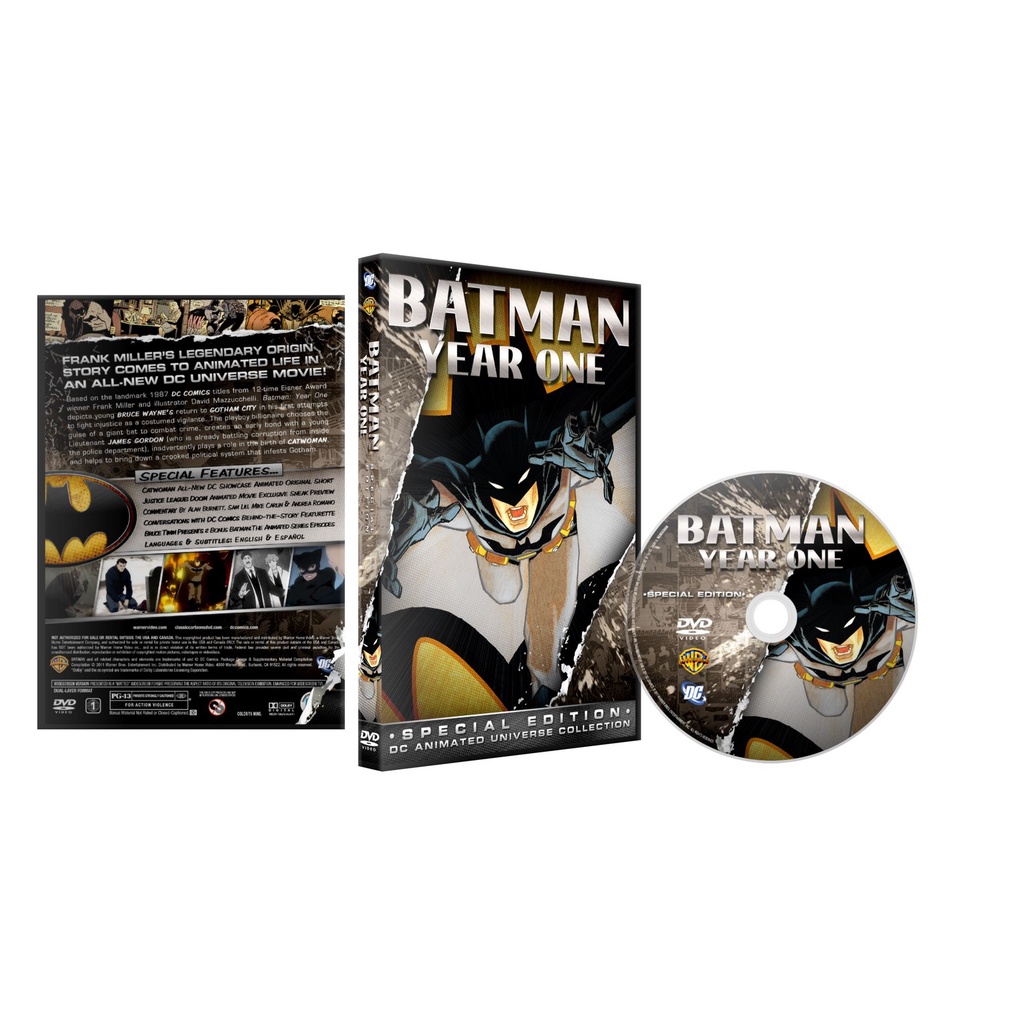 Dvd Batman Ano Um (2011) Dual Áudio Animação Desenho Animado