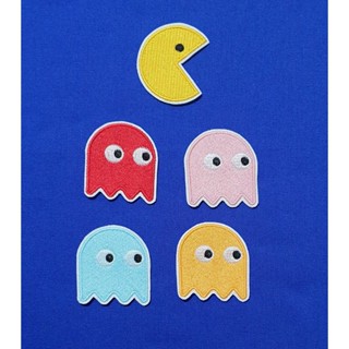 Pac-man Temas - Patch aplique Bordado com Termocolante em Oferta na Shopee