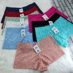 Calcinha Calesson De Renda Plus Size e Regular Caleçon Shortinho Feminino Moda Íntima Boxer