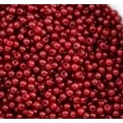 300aprox. Perolas Vermelha cobre 6mm, com furo Perolas vermelho falsas para Artesanato decoração