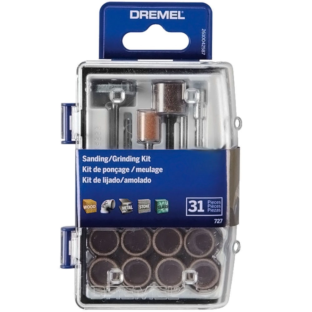 Kit Dremel 727 para Cortar, Lixar, Esmerilhar e Afiar 31pç em Oferta na Shopee