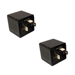2 Unidades Rele 3 Pinos Universal Sem Suporte Para Fixação Auxiliar 12v Quadrado Pisca Seta Moto Carro Trp 107000