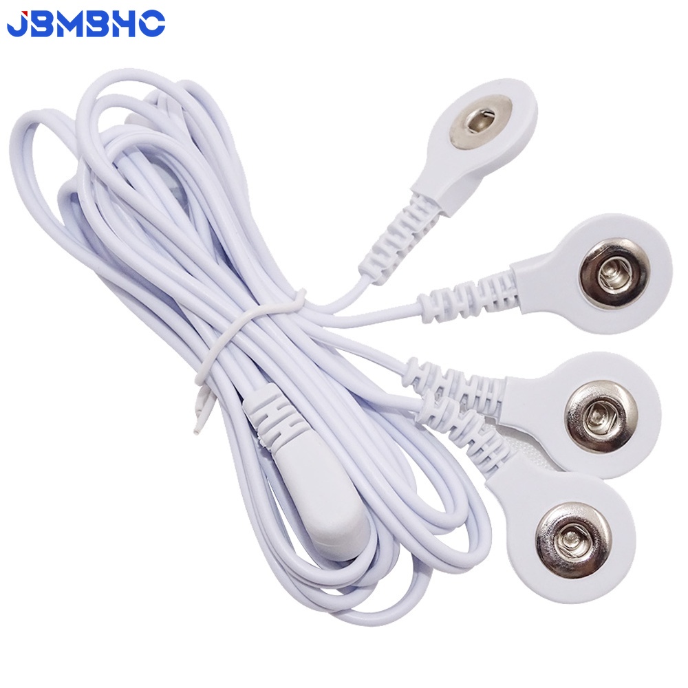 2/4 TENS De Eletrodo De Fio/Linha De Cabo Para Estimulador Muscular De Máquina De Massagem 2.5mm em Oferta na Shopee
