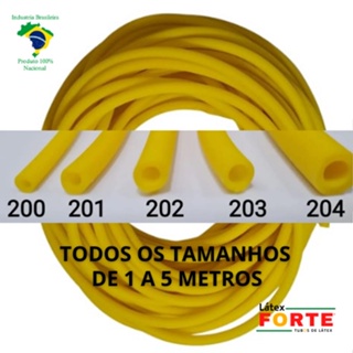 200 201 202 203 204 de 1, 2, 3, 4 e 5 metros Tubo Látex Garrote Borracha Elástico Estilingue Amarelo em Oferta na Shopee