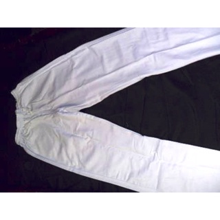Calça branca Uniforme unissex 1bolso em Oferta na Shopee