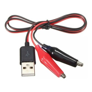 Cabo Usb A Para Garras Jacaré Fonte +5v E Terra 60 Cm em Oferta na Shopee