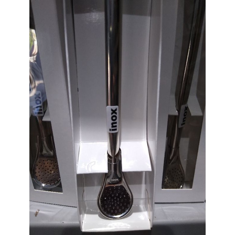 bomba tereré chimarrao inox 19cm bojo pera