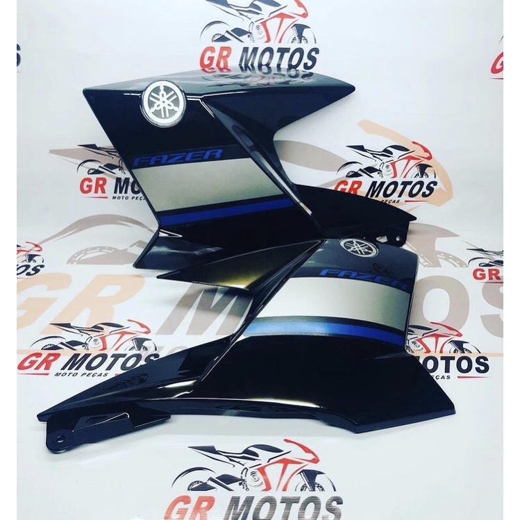 PAR DE ABAS YAMAHA FAZER250 PRETO BRILHANTE
