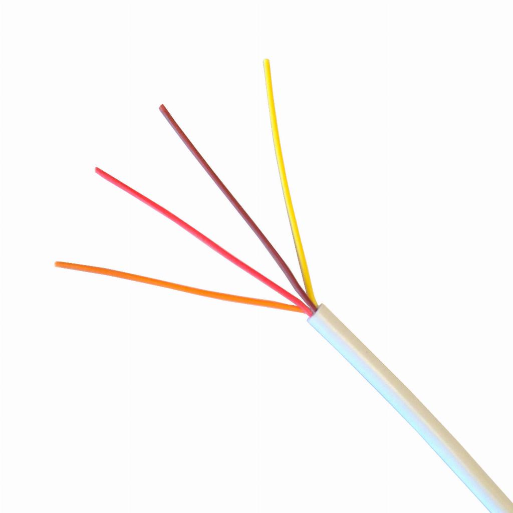 Rolo 10 Metros Cabo Manga 4 Vias 26AWG Branco sem Blindagem