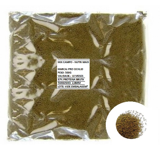 Ração De Fundo 500g Para Peixe Herbívoro Ciclideo Africano Labeo Botia