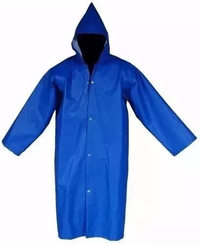 Capa De Chuva Pvc Forrada Azul Tam EXG Nikokit