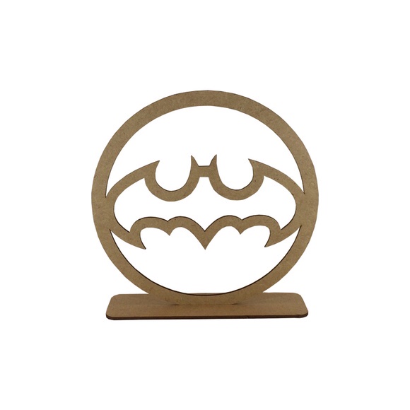 Centro De Mesa Batman Super Herói Mdf Cru - Desconto no Preço