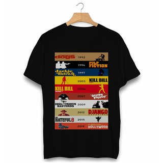 Camiseta Algodão Unissex Tarantino Filmes Cinema Pulp Fiction Kill Bill Django Bastárdos Inglórios WS 40