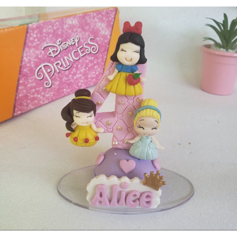 Vela De Biscuit Tema Princesas Shopee Brasil