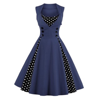 Vestido De Bolinha Anos 60 ou 70 Azul Feminino Festa Retrô Vintage Bolas Poá Fantasia Midi Evangélico Barato P01A em Oferta na Shopee