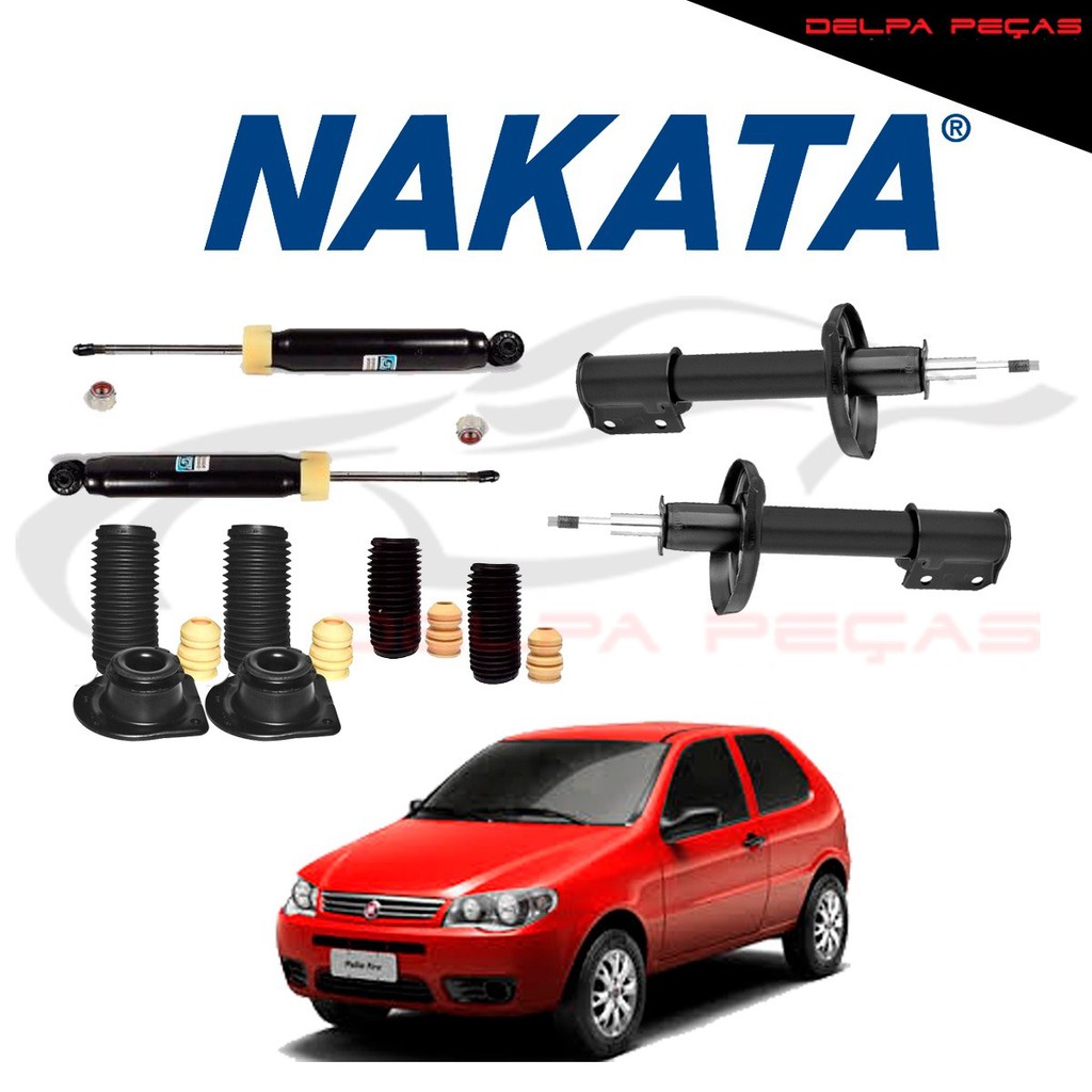Kit 4 Amortecedor Nakata Diant Tras Palio 96 97 98 99 + kits