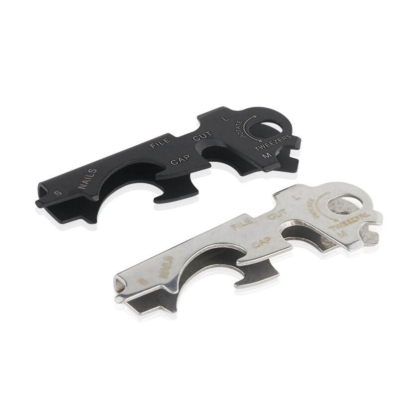 1pcs 8-in-1 key clip Outdoor multi-function key combination tool EDC tools Screwdriver survival opener