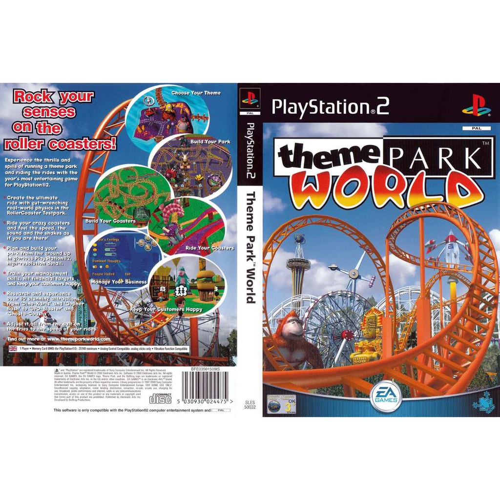 Jogo Theme Park World Playstation 2 Shopee Brasil