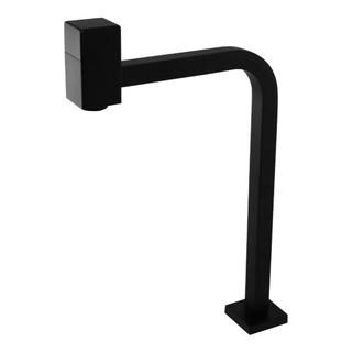 Torneira Banheiro Link Alta Quadrado Black Preto Fosco Qualidade 303