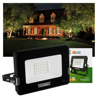Refletor Taschibra TR LED 20W Monovolt 220V Preto