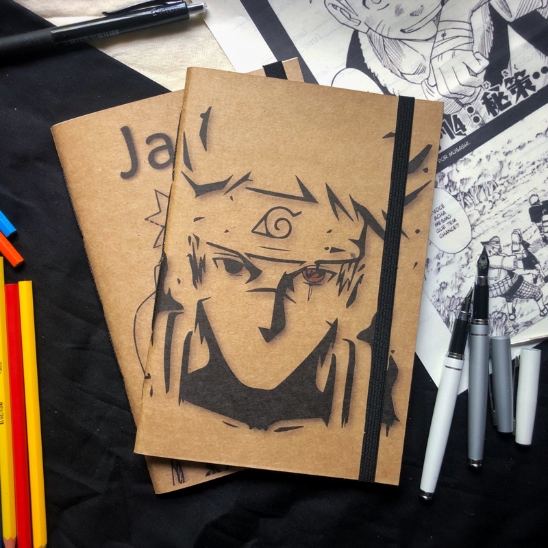Cadernetas do Naruto, ideal para lettering, hq, mangá e chibi.