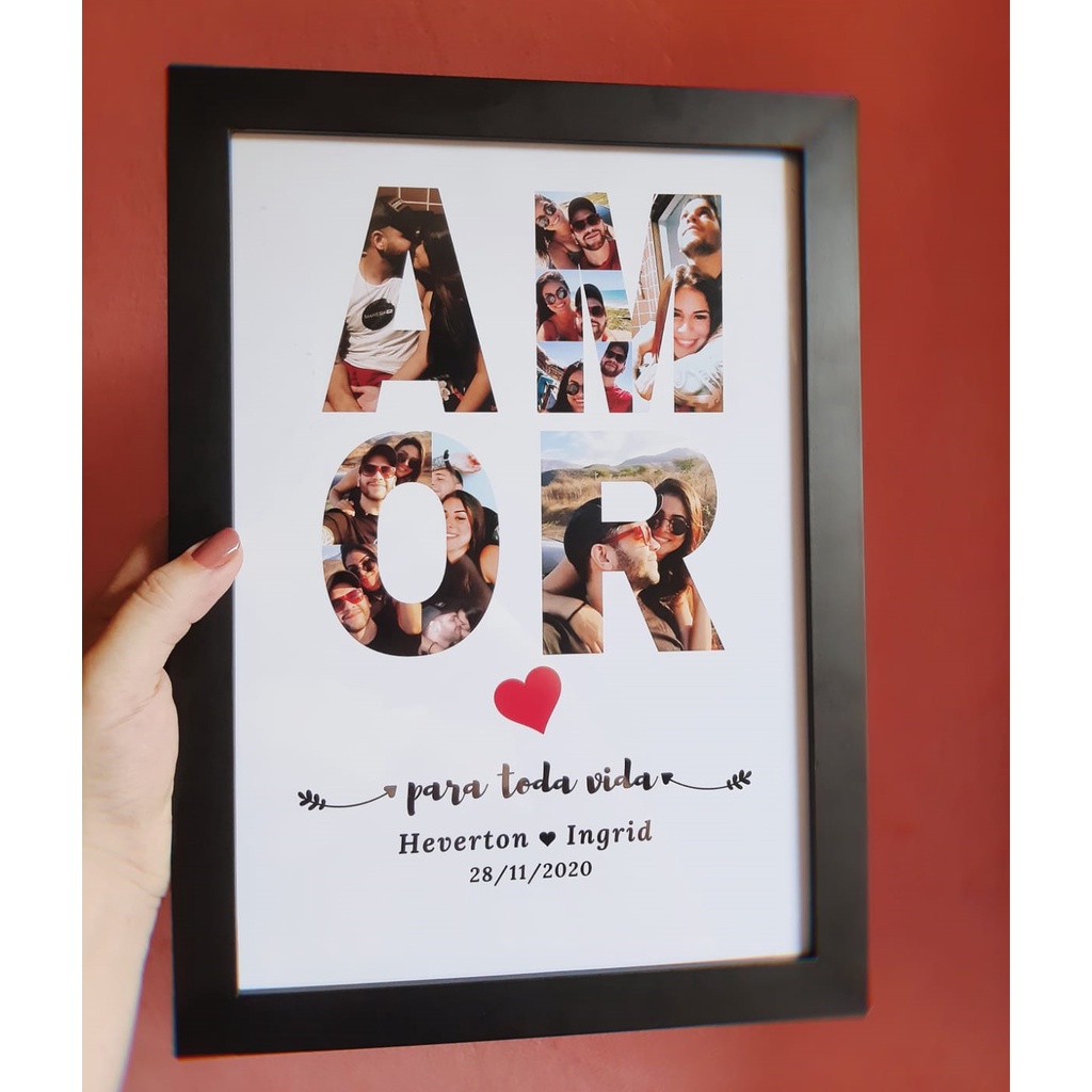 Quadro Decorativo Amor Shopee Brasil